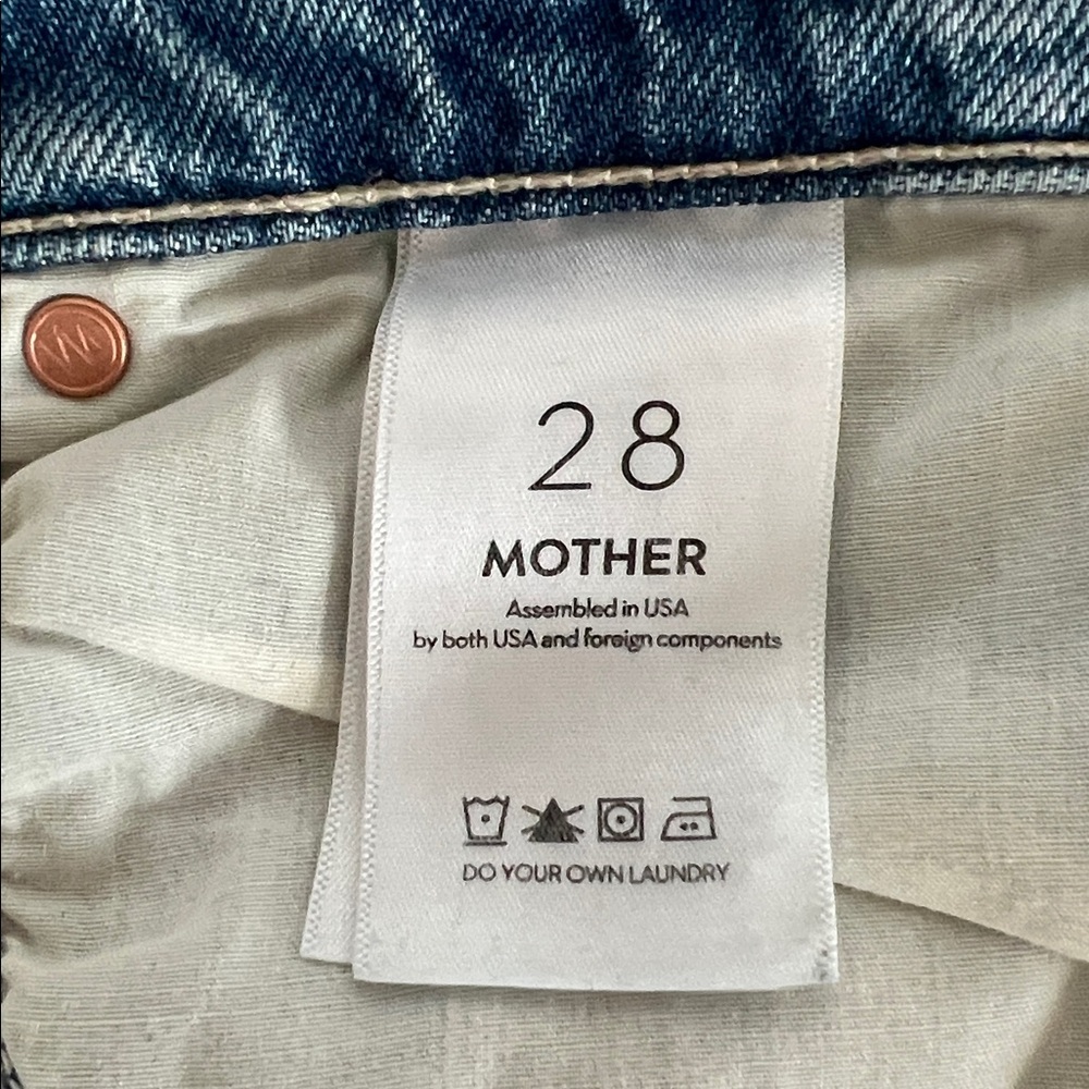 MOTHER- the Spitfire Sneak. wash: reckless endangerment. Rare denim jean - Picture 8 of 10